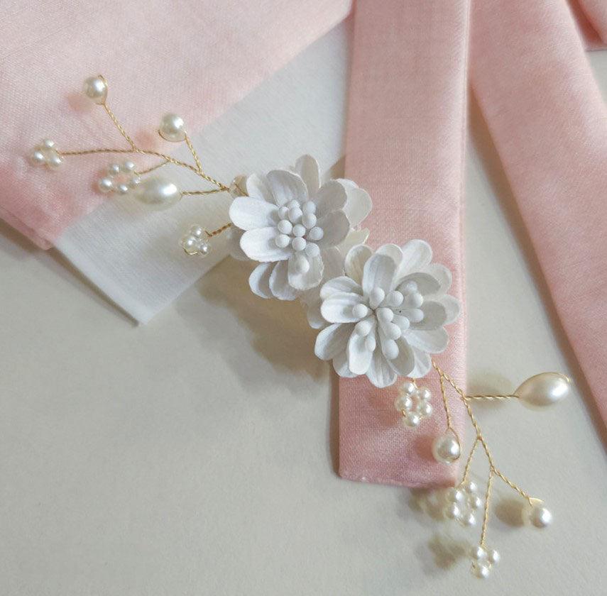 Blossom Pearl brooch - Native Korean