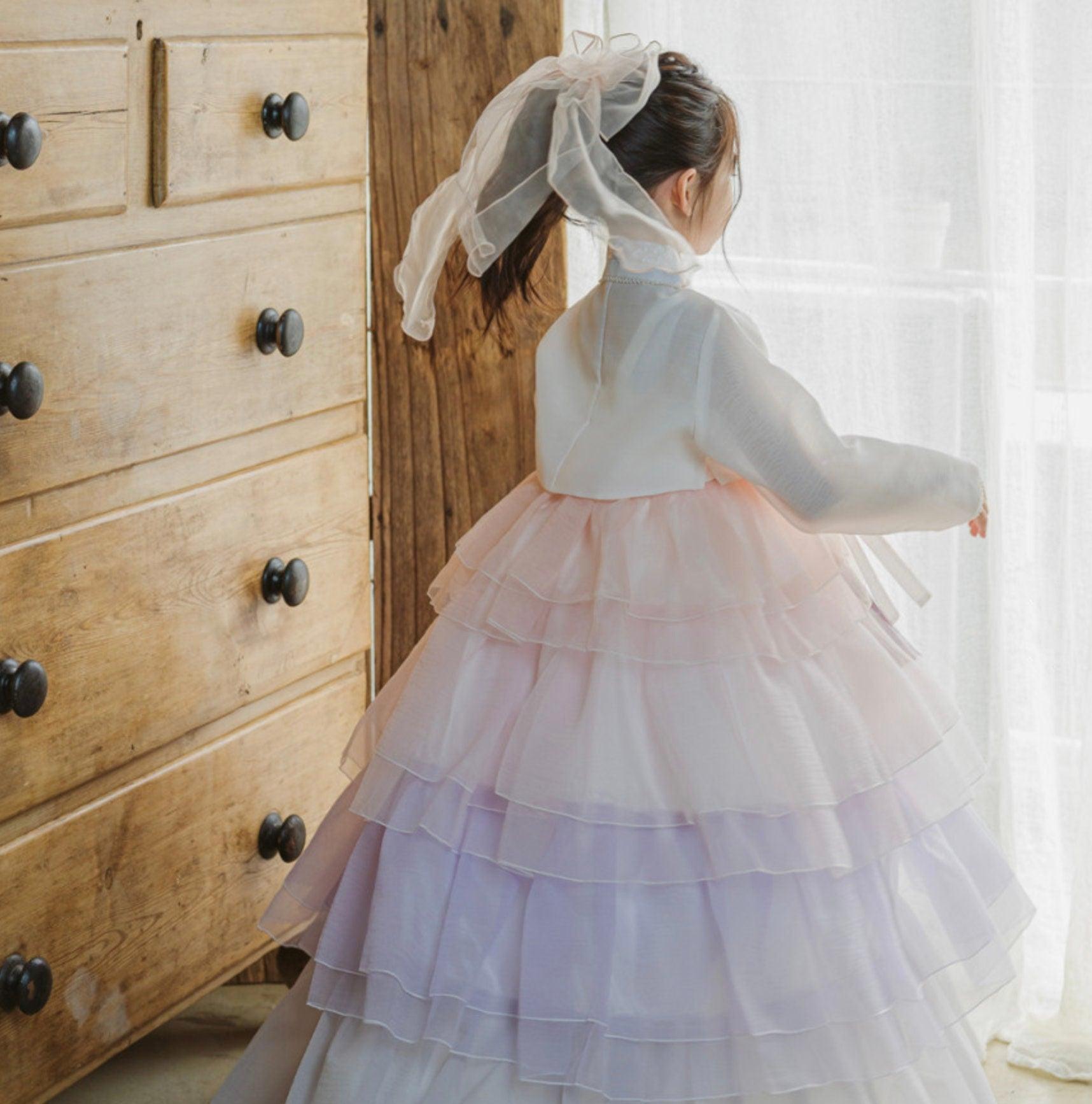 Bora Tulle Dress Girl Hanbok (1-10YR) - Native Korean