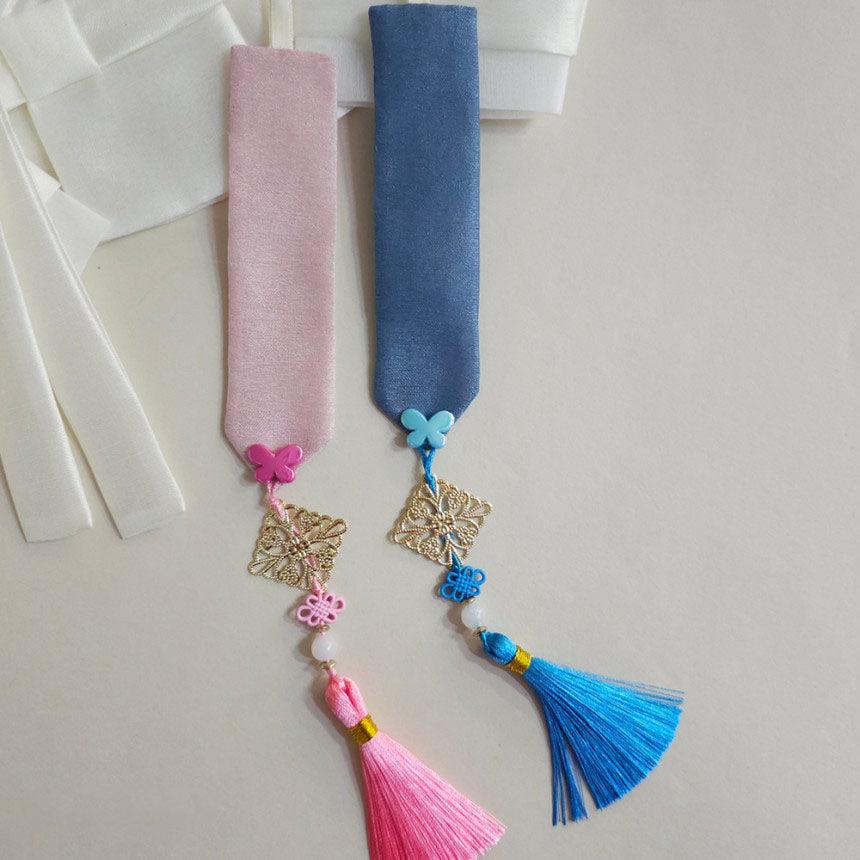 Butterfly Charm Ribbon Norigae - Native Korean