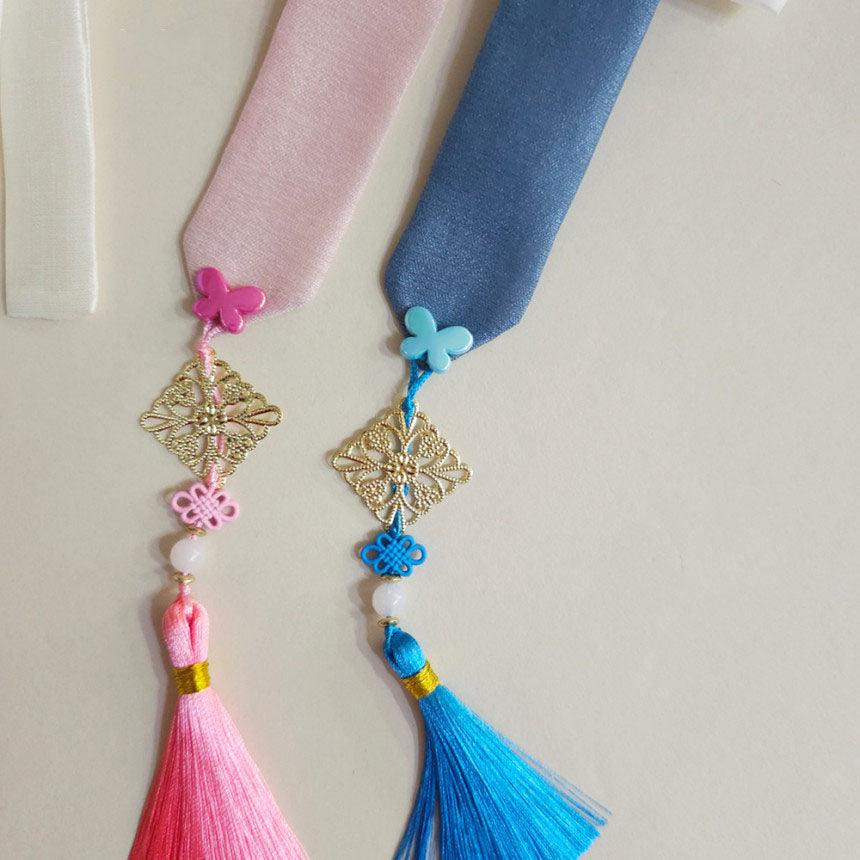 Butterfly Charm Ribbon Norigae - Native Korean