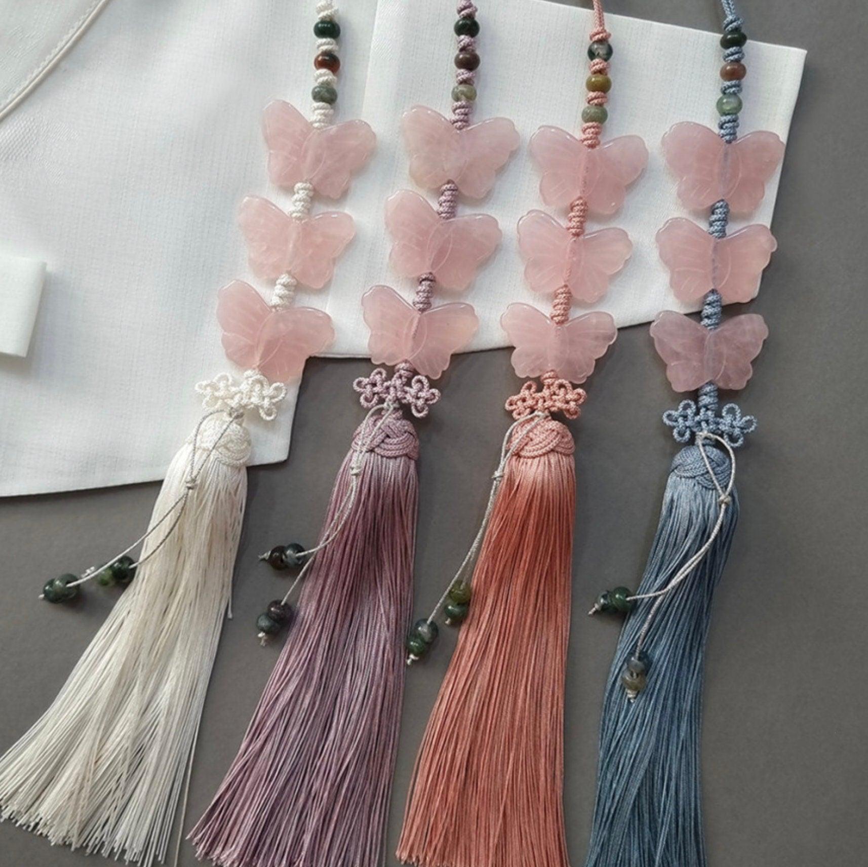 Butterfly Jade Tassel Norigae - Native Korean