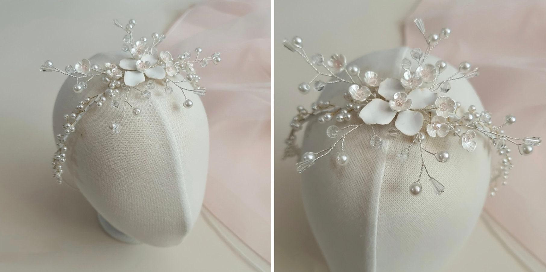 Charming Beads Floral Headband - Native Korean