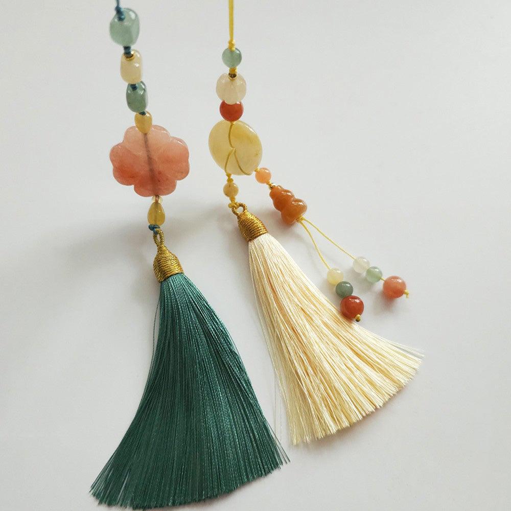 Colorful Jade Tassel Norigae. - Native Korean