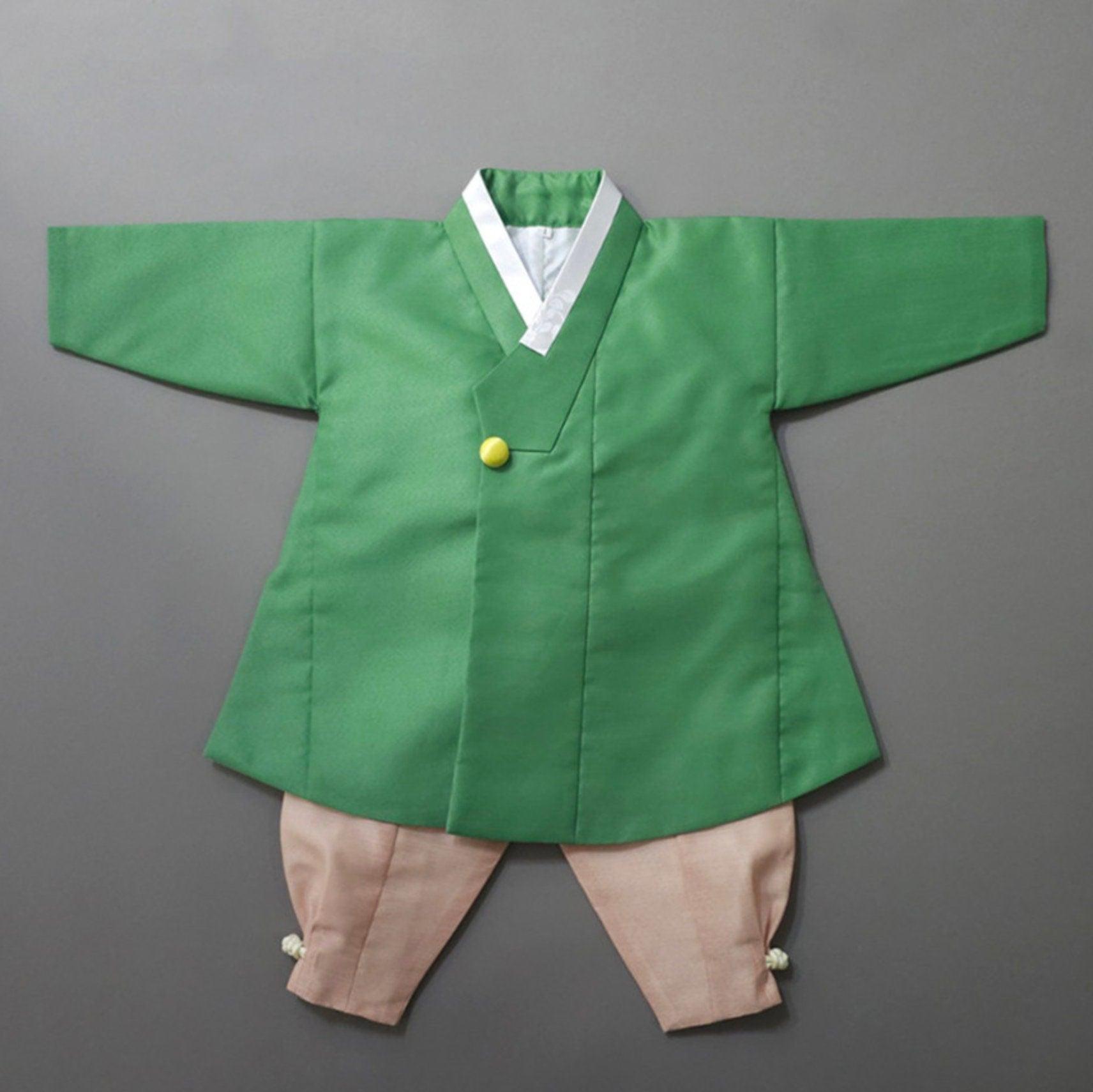 Danwoo Green Boy Hanbok (100D-10YR) - Native Korean