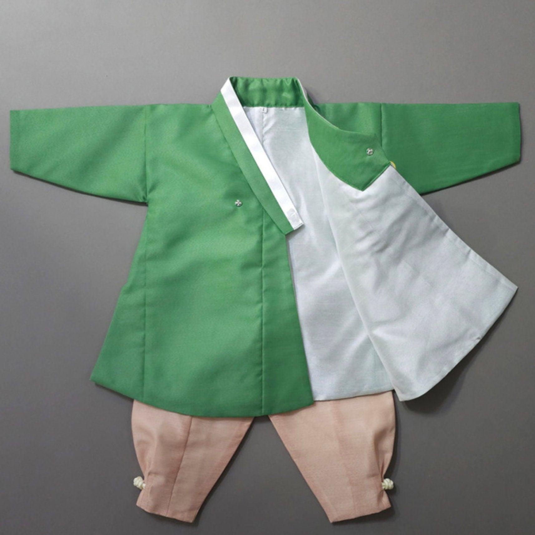 Danwoo Green Boy Hanbok (100D-10YR) - Native Korean