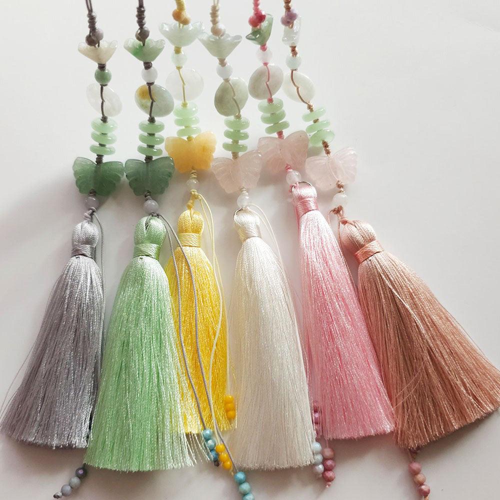 Elegant Jade Tassel Norigae - Native Korean