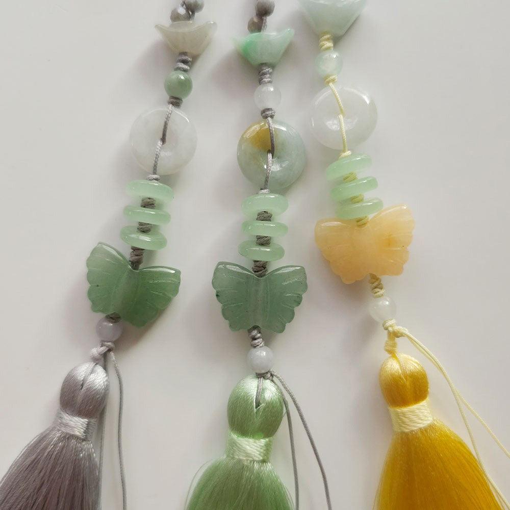 Elegant Jade Tassel Norigae - Native Korean