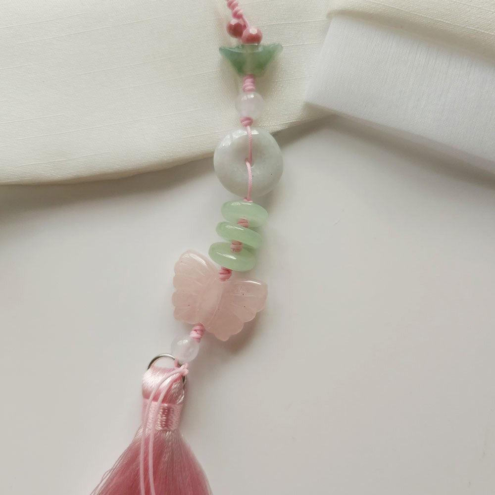 Elegant Jade Tassel Norigae - Native Korean