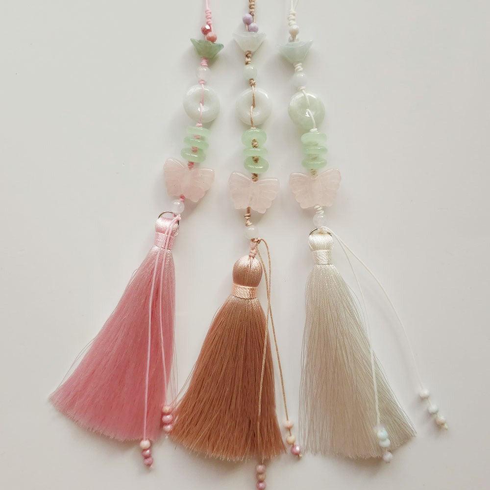Elegant Jade Tassel Norigae - Native Korean