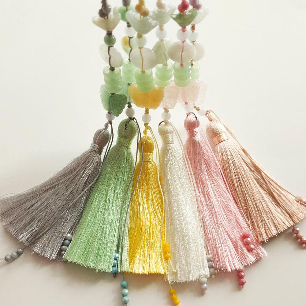 Elegant Jade Tassel Norigae - Native Korean
