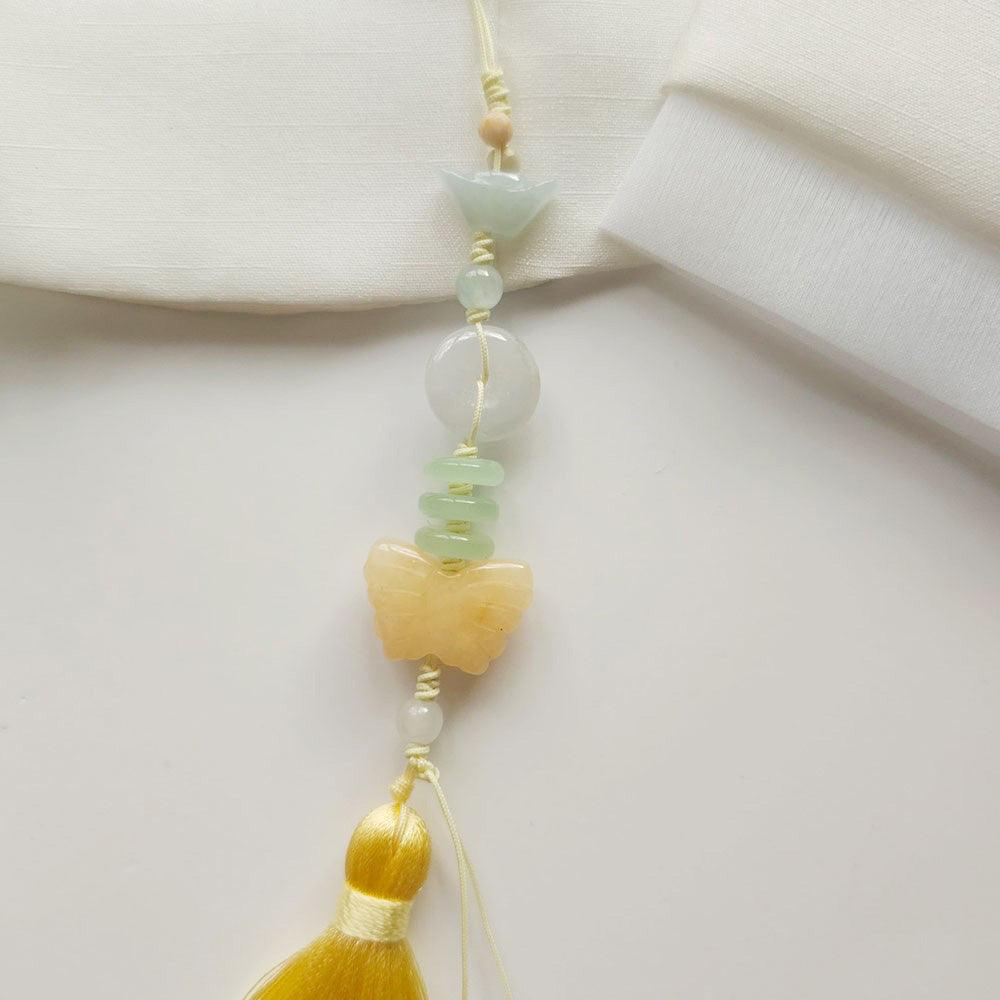 Elegant Jade Tassel Norigae - Native Korean