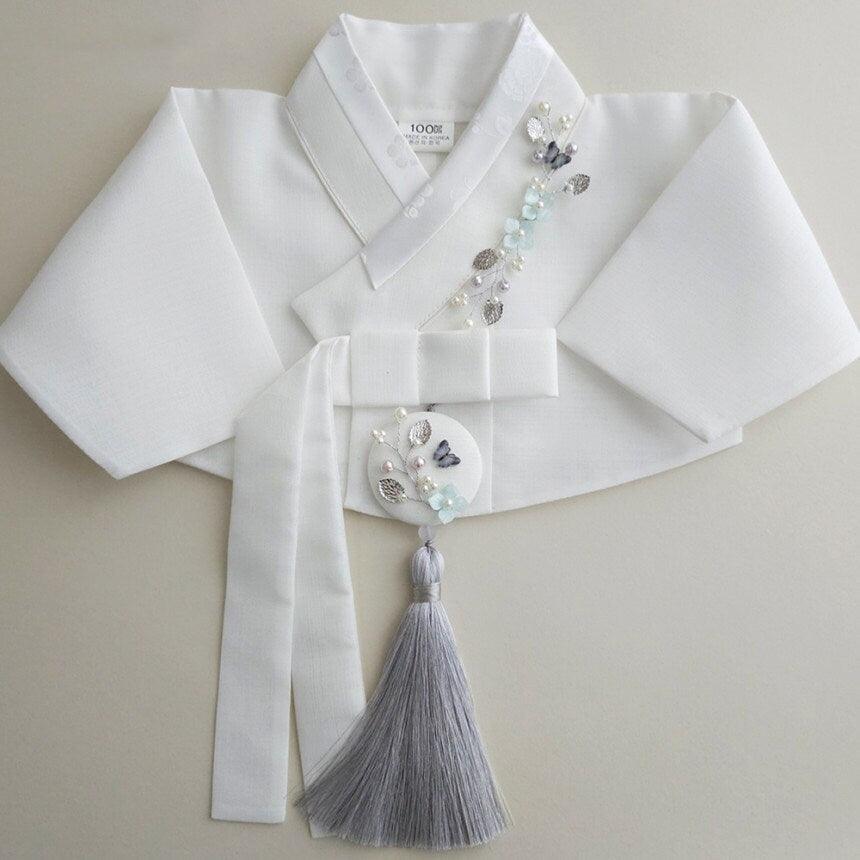 Floral Button Tassel Norigae - Native Korean