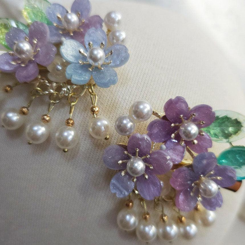Garden Bloom Hairpin Set (2 Pcs) - Native Korean