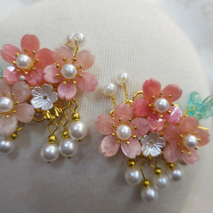 Garden Bloom Hairpin Set (2 Pcs) - Native Korean