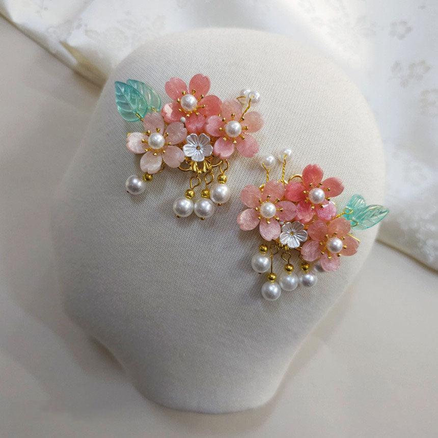 Garden Bloom Hairpin Set (2 Pcs) - Native Korean