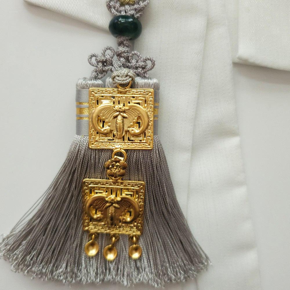 Gold Square Ornaments Belt - Native Korean