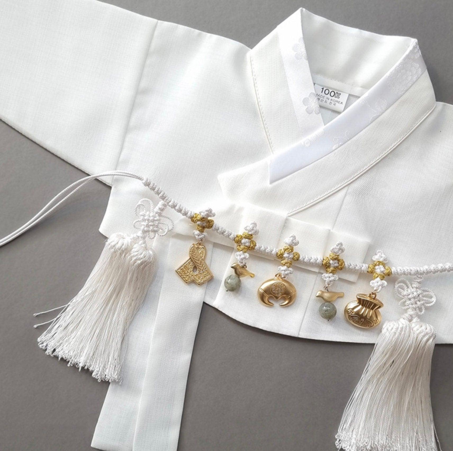 Gold Traditional Ornaments Tassel Belt - Native Korean