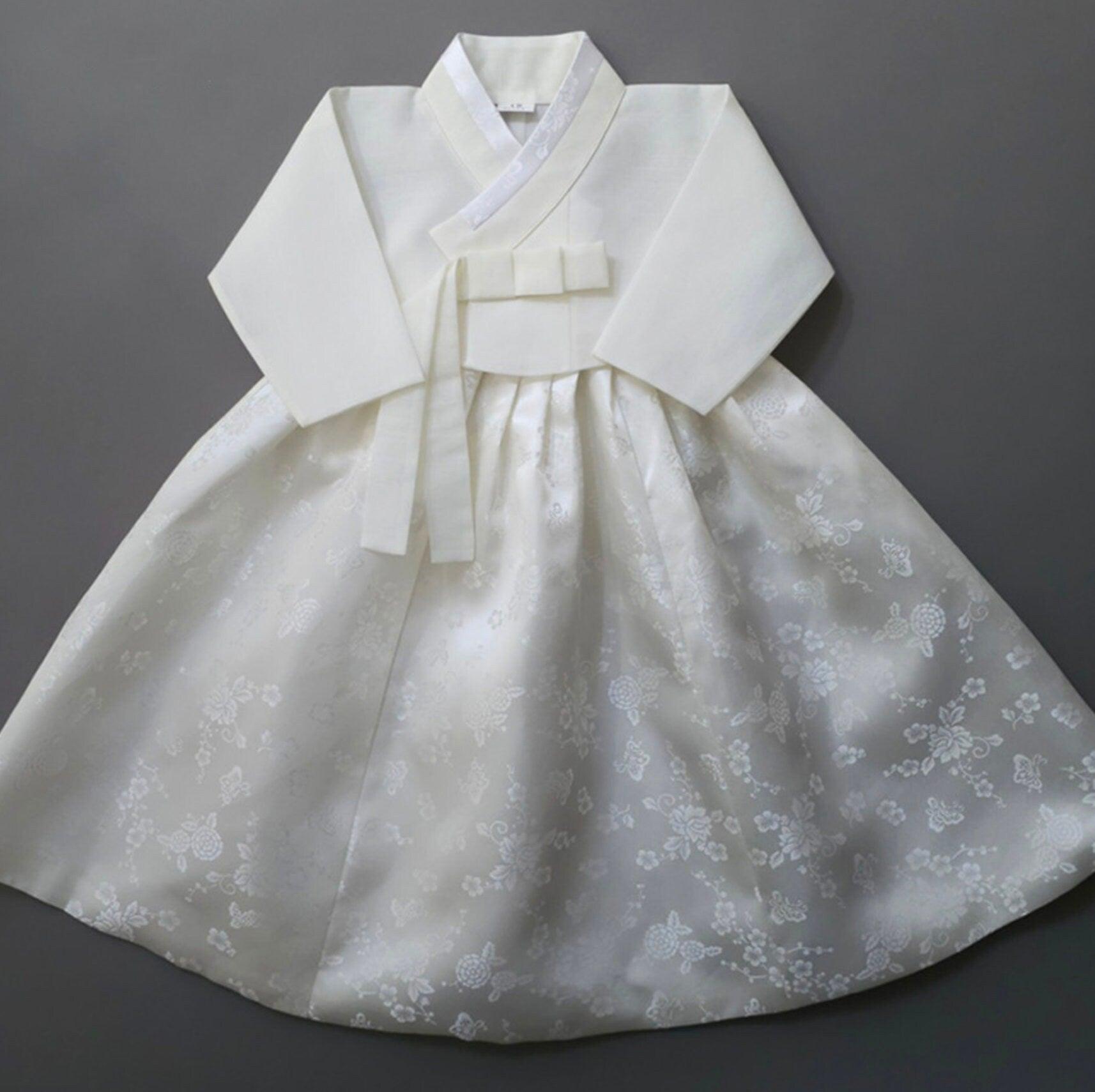 Heejin Ivory Jeogori-7 Colors Skirt Girl Hanbok (100D-15YR) - Native Korean