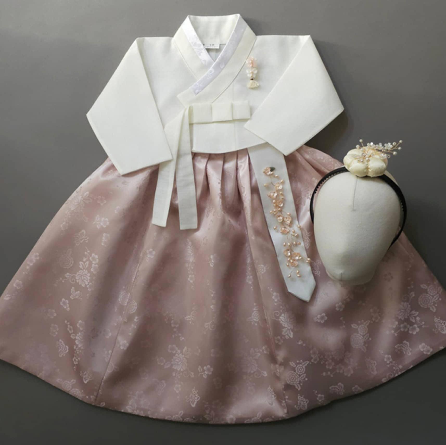Heejin Ivory Jeogori-7 Colors Skirt Girl Hanbok (100D-15YR) - Native Korean