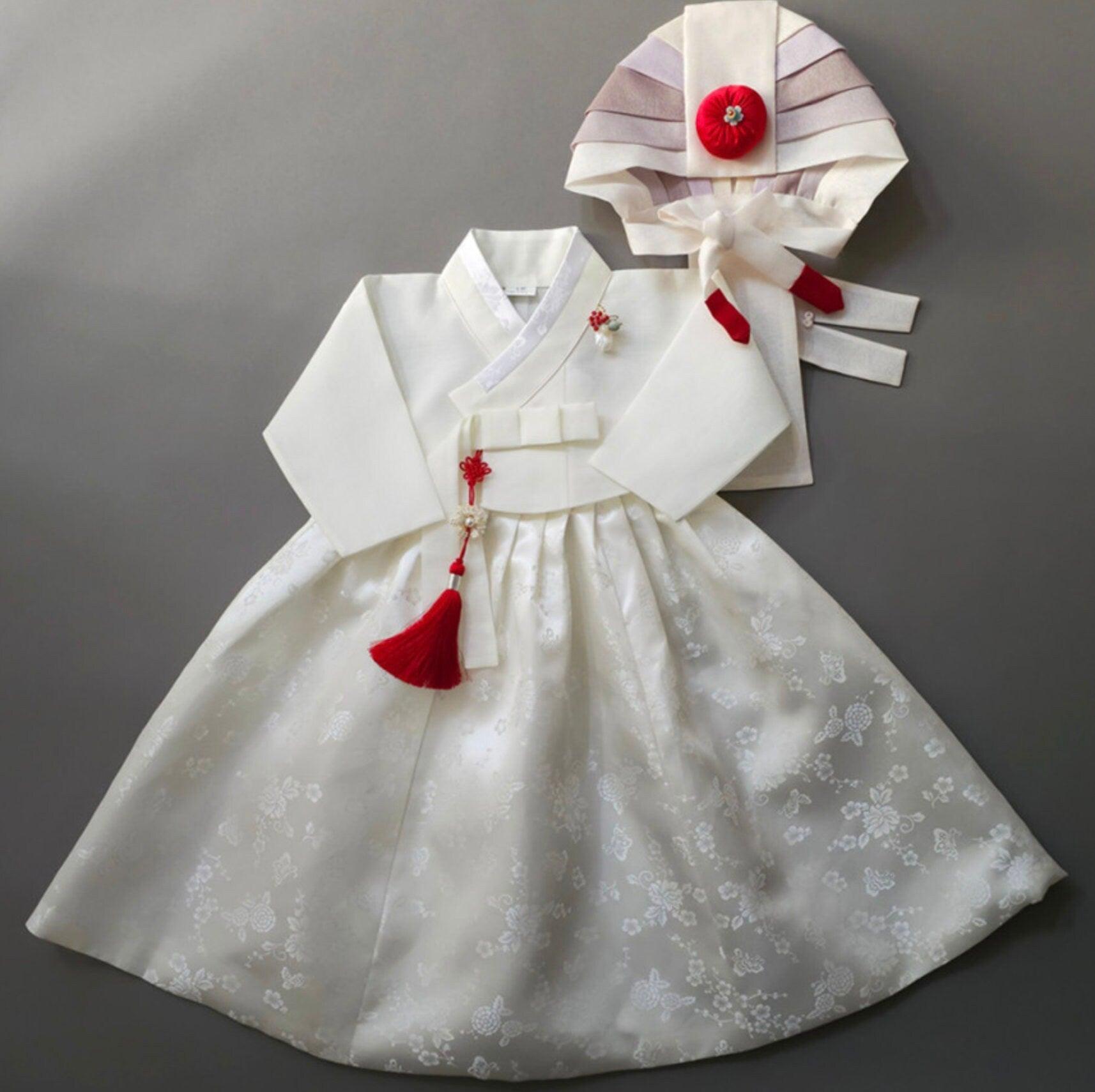 Heejin Ivory Jeogori-7 Colors Skirt Girl Hanbok (100D-15YR) - Native Korean