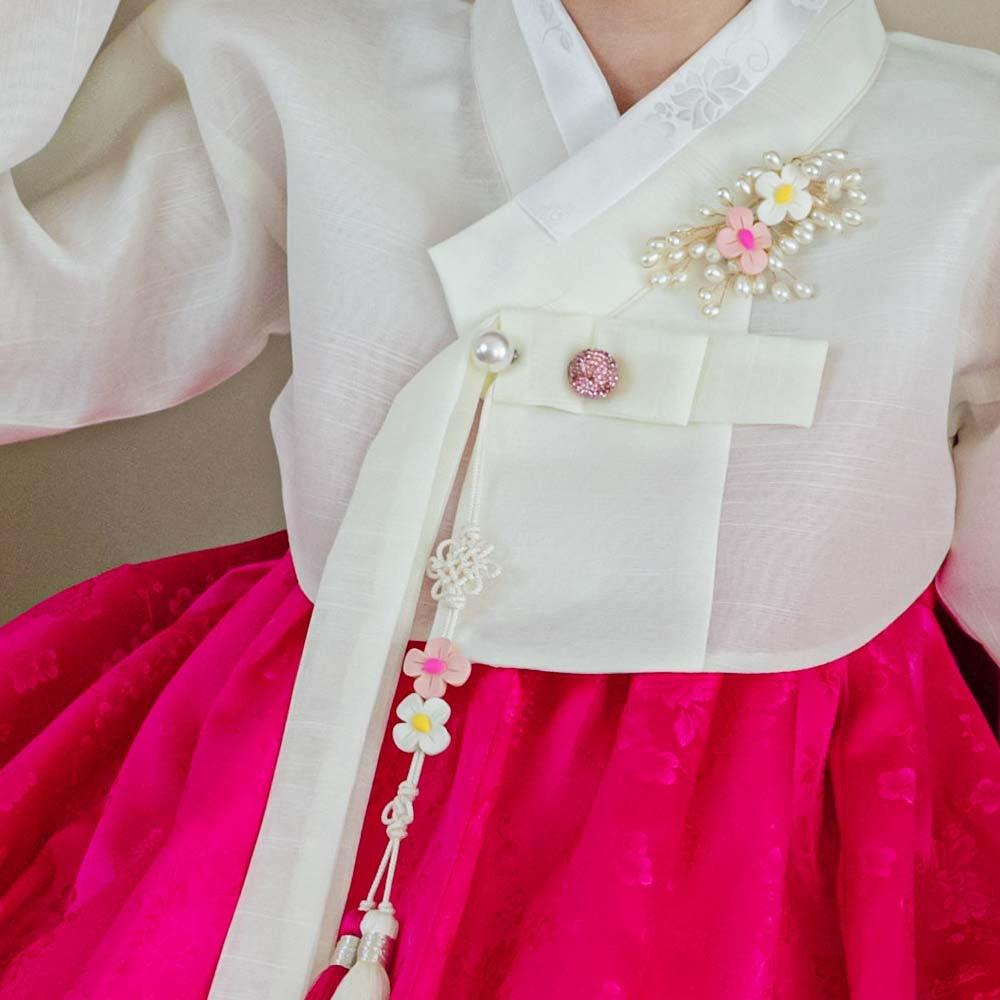 Heejin Magenta Skirt Girl Hanbok (100D-15YR) - Native Korean