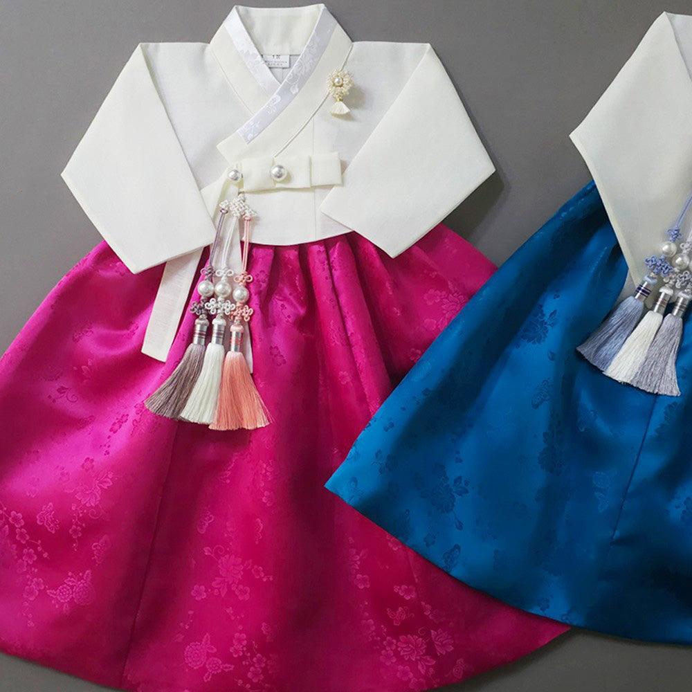 Heejin Magenta Skirt Girl Hanbok (100D-15YR) - Native Korean