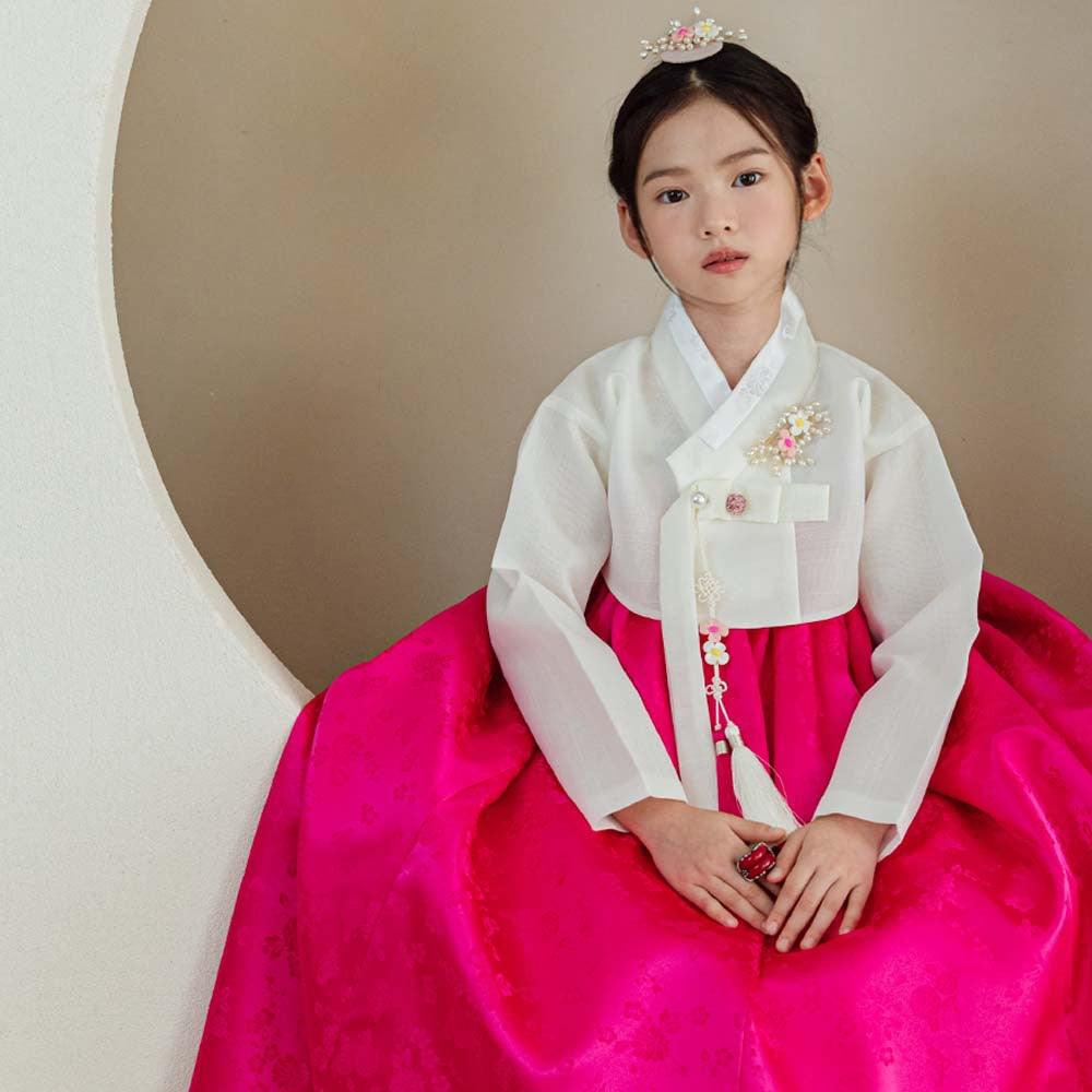 Heejin Magenta Skirt Girl Hanbok (100D-15YR) - Native Korean