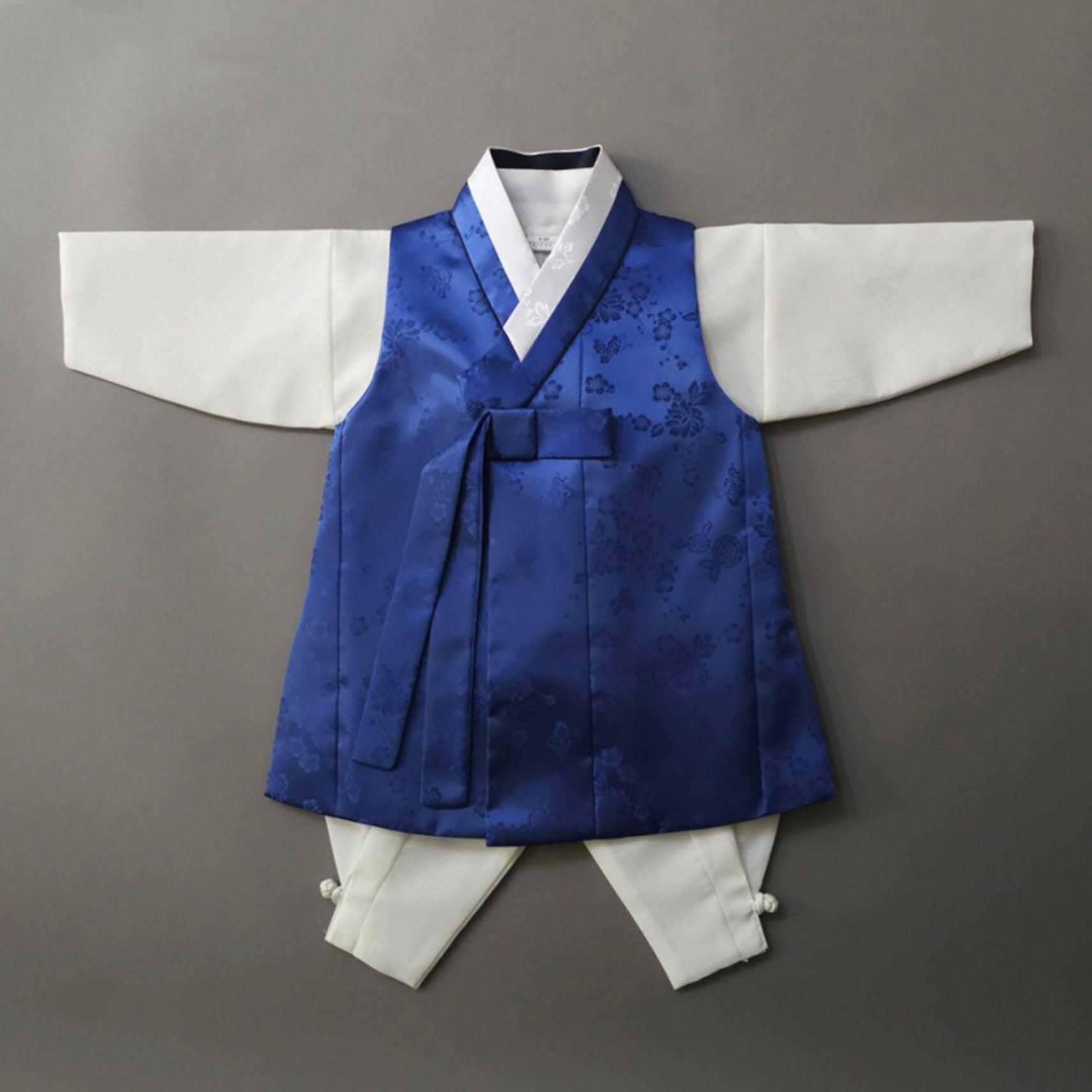 Hemin Blue Boy Hanbok (100D-10YR) - Native Korean