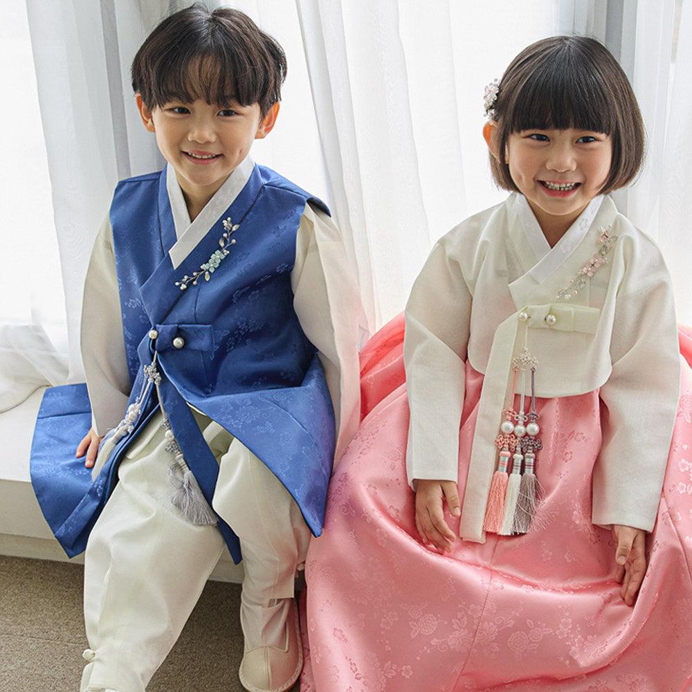 Hemin Blue Boy Hanbok (100D-10YR) - Native Korean
