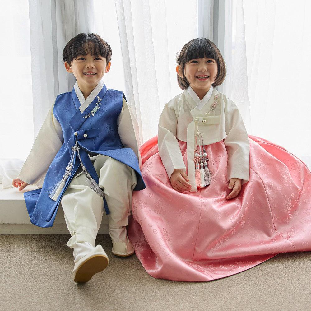 Hemin Blue Boy Hanbok (100D-10YR) - Native Korean