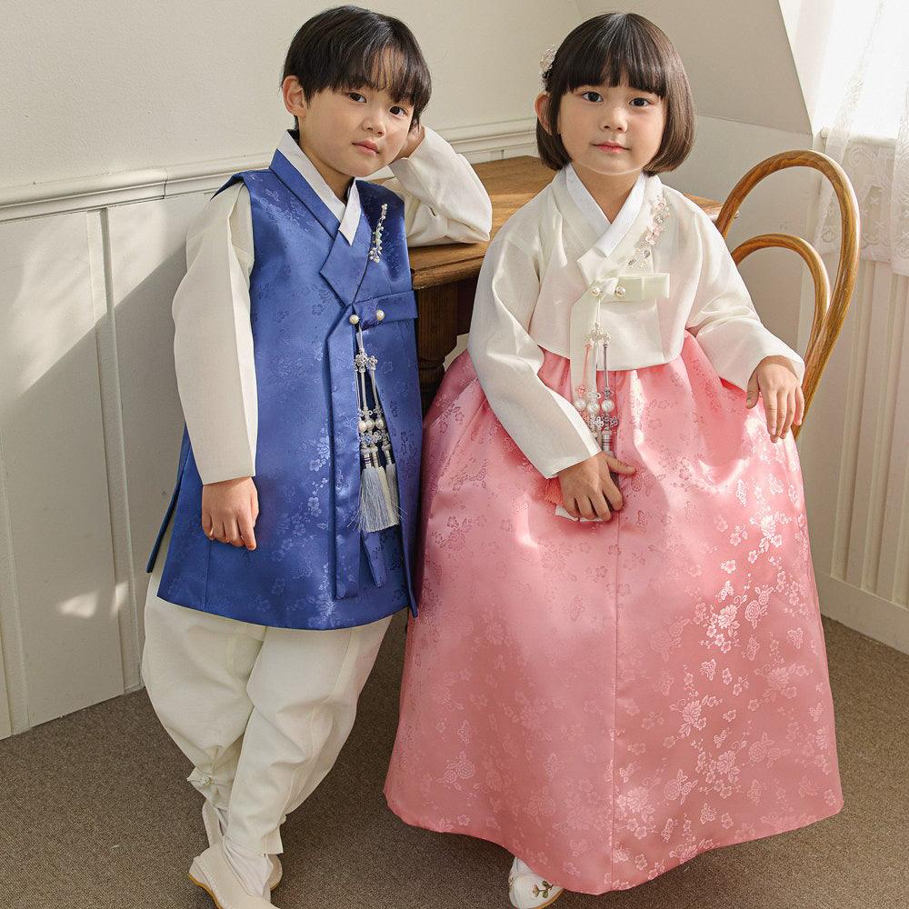 Hemin Blue Boy Hanbok (100D-10YR) - Native Korean