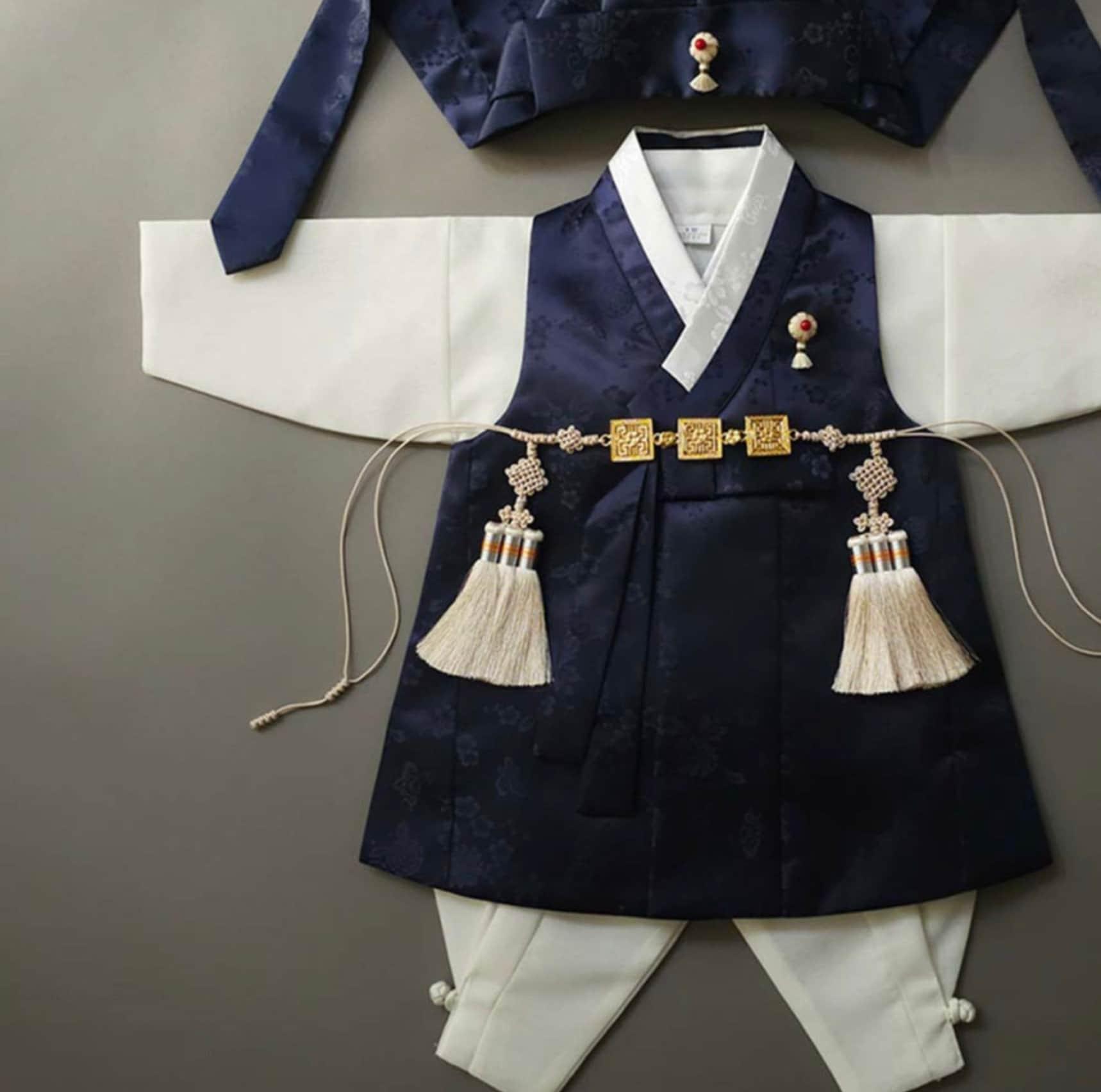 Hemin Navy Boy Hanbok (100D-10YR) - Native Korean