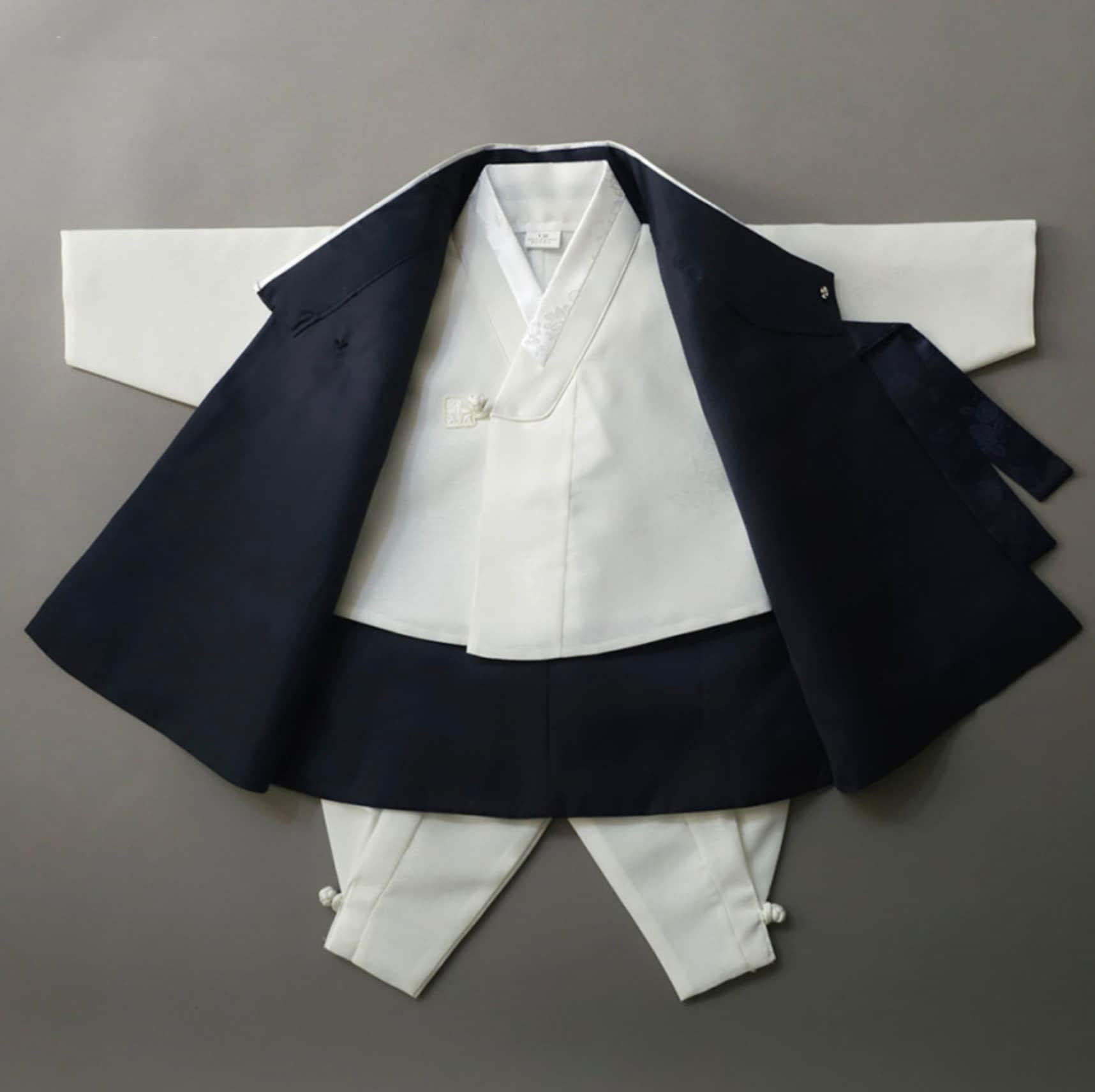 Hemin Navy Boy Hanbok (100D-10YR) - Native Korean