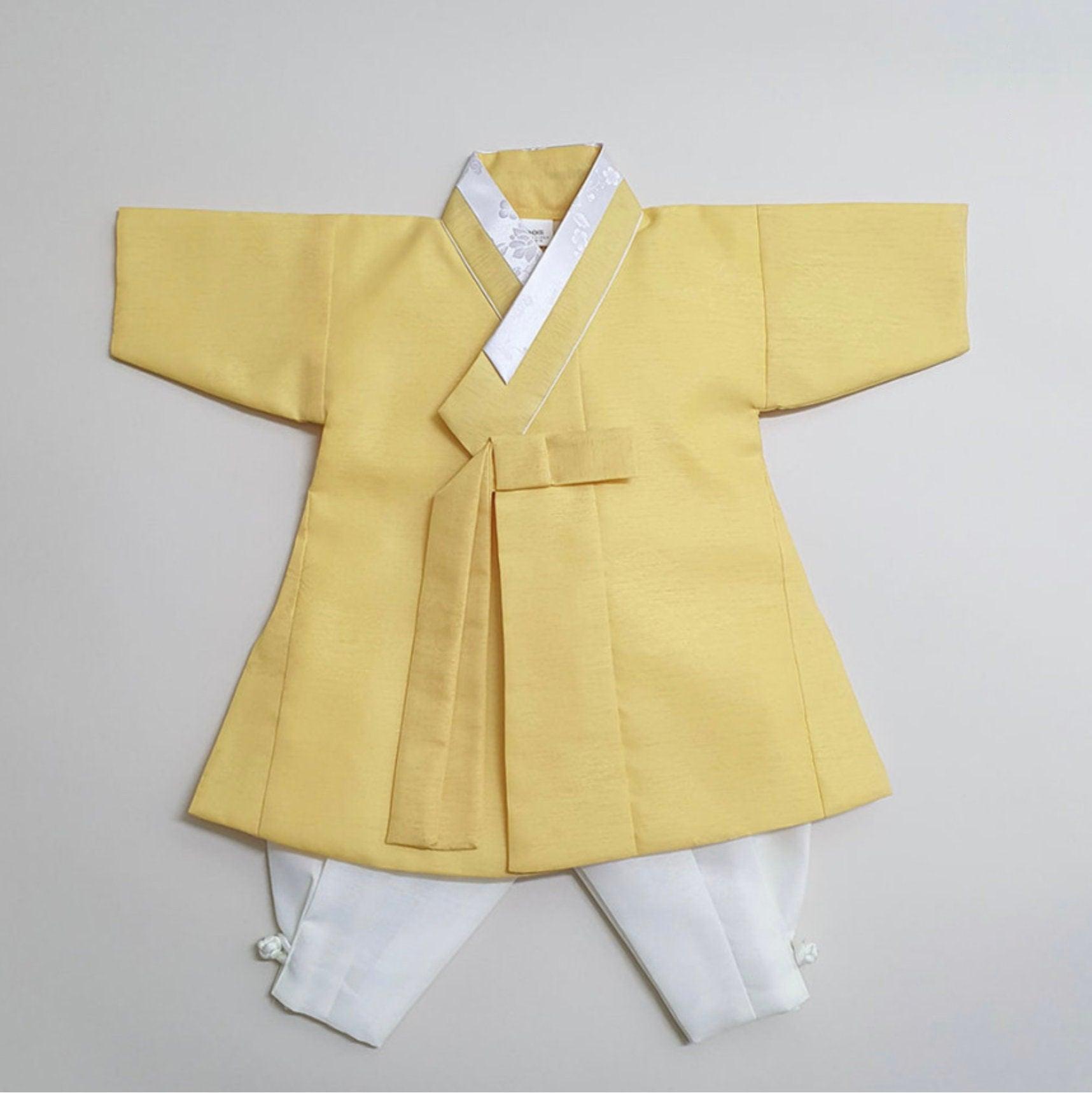 Hyomin Yellow Boy Hanbok (100D-10YR) - Native Korean