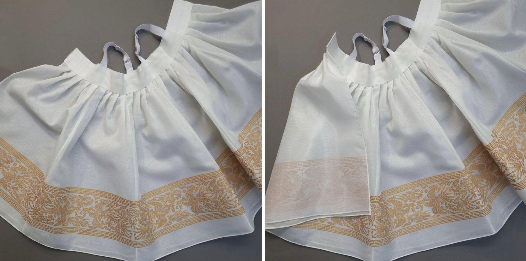 Hyunbi Foil Ivory Girl Hanbok (100D-15YR) - Native Korean