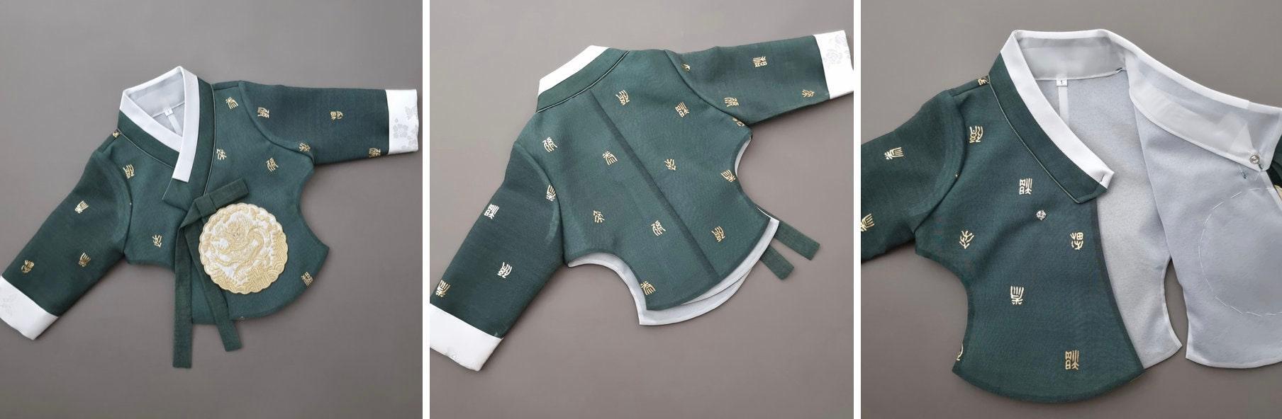 Hyunbi Green Beige Girl Hanbok (1-9YR) - Native Korean