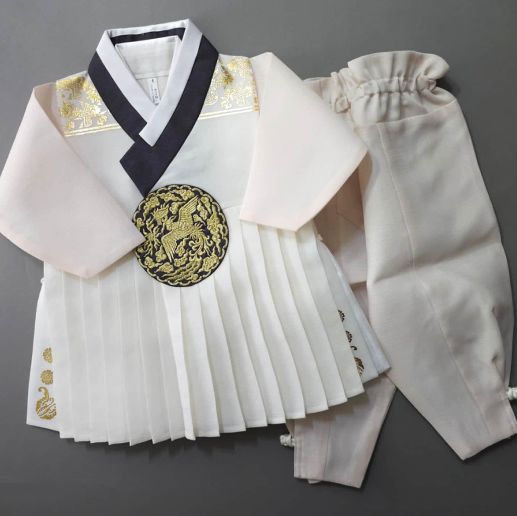 Hyungoon Vest Ivory Boy Hanbok (1-9YR) - Native Korean