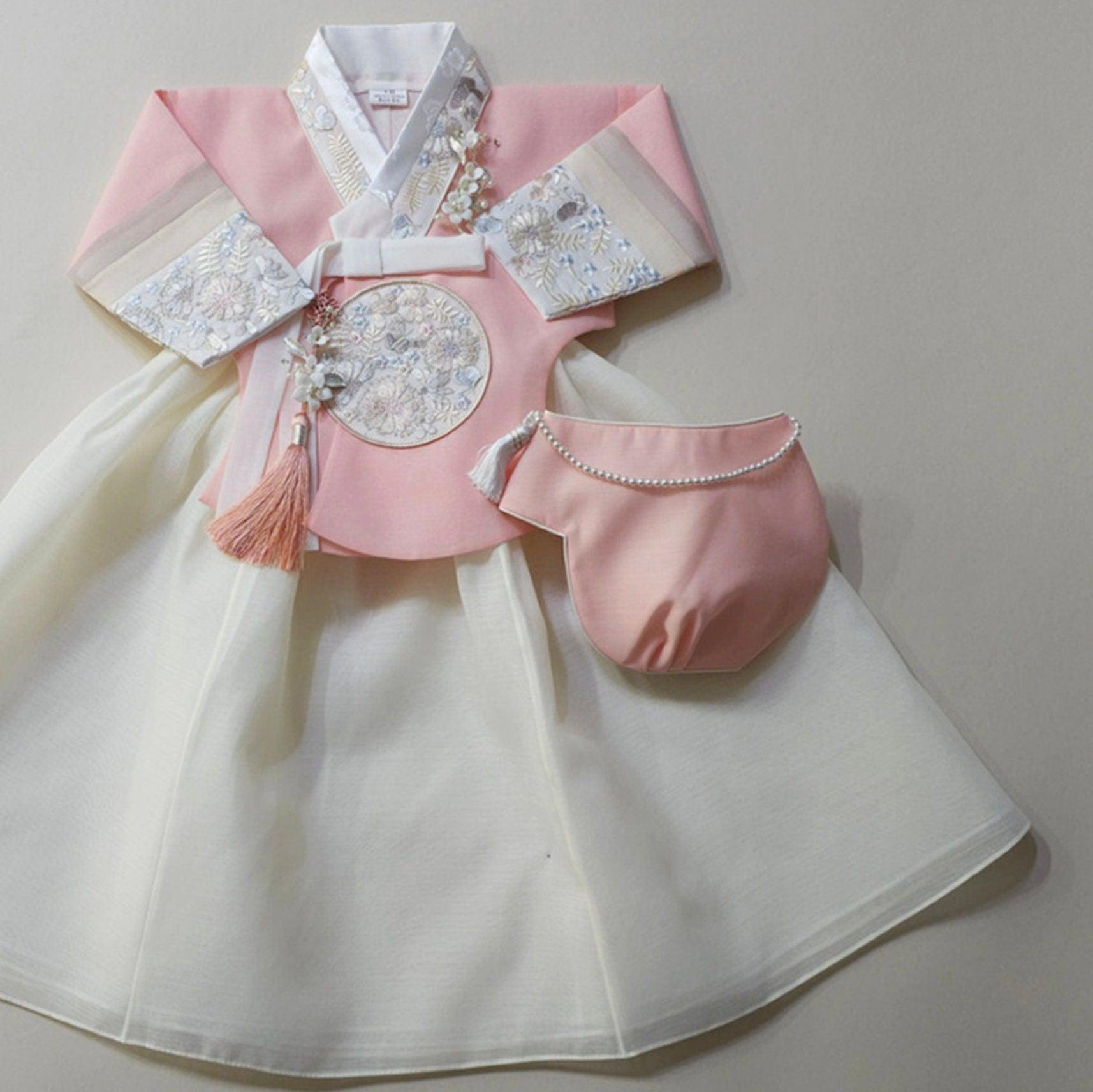 Hyunji Peach Dangui Girl Hanbok (100D-15YR) - Native Korean