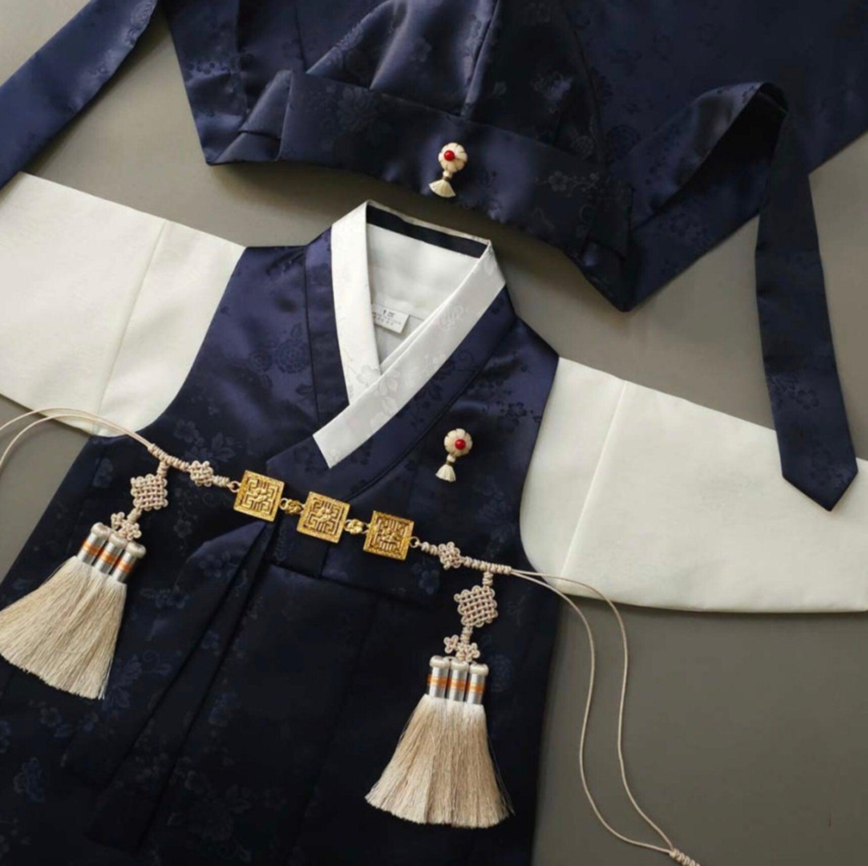 Hemin Navy Boy Hanbok (100D-10YR) - Native Korean