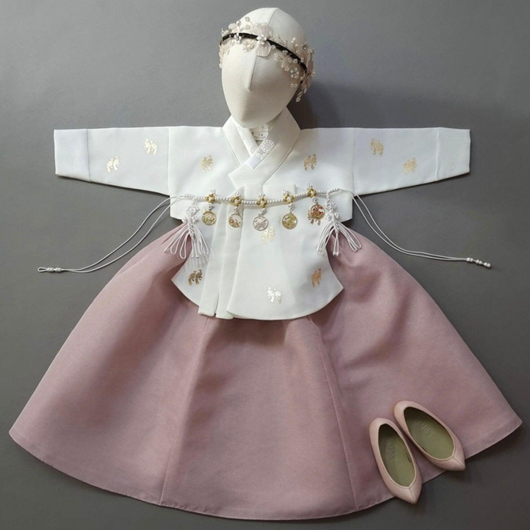 Iseo Indie Pink Girl Hanbok (100D-15YR) - Native Korean
