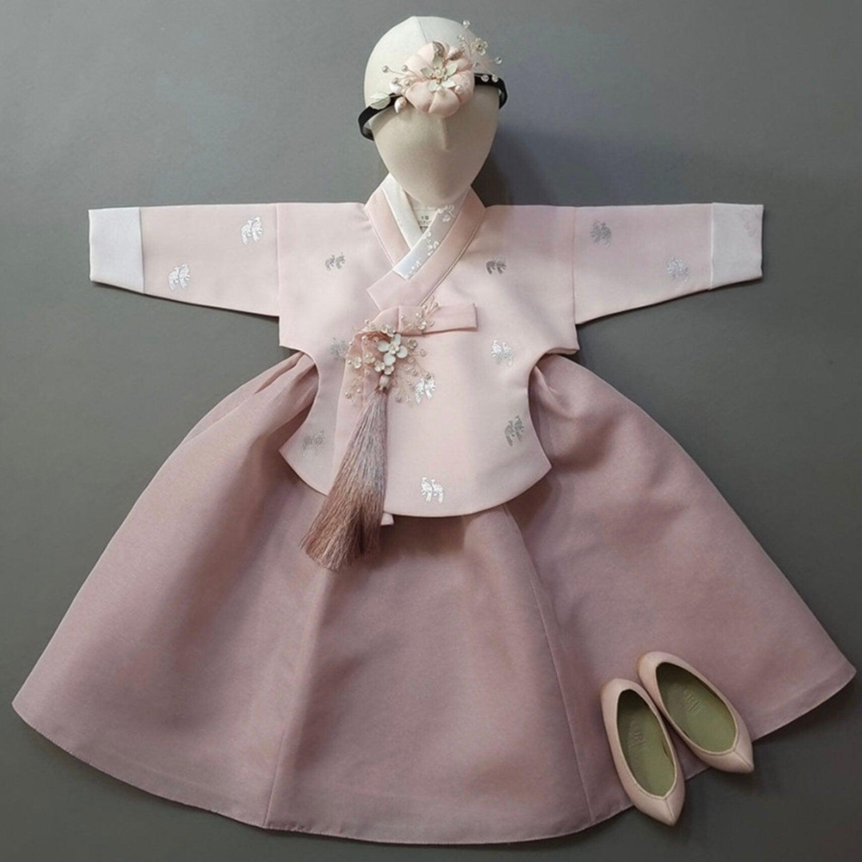 Iseo Indie Pink Girl Hanbok (100D-15YR) - Native Korean