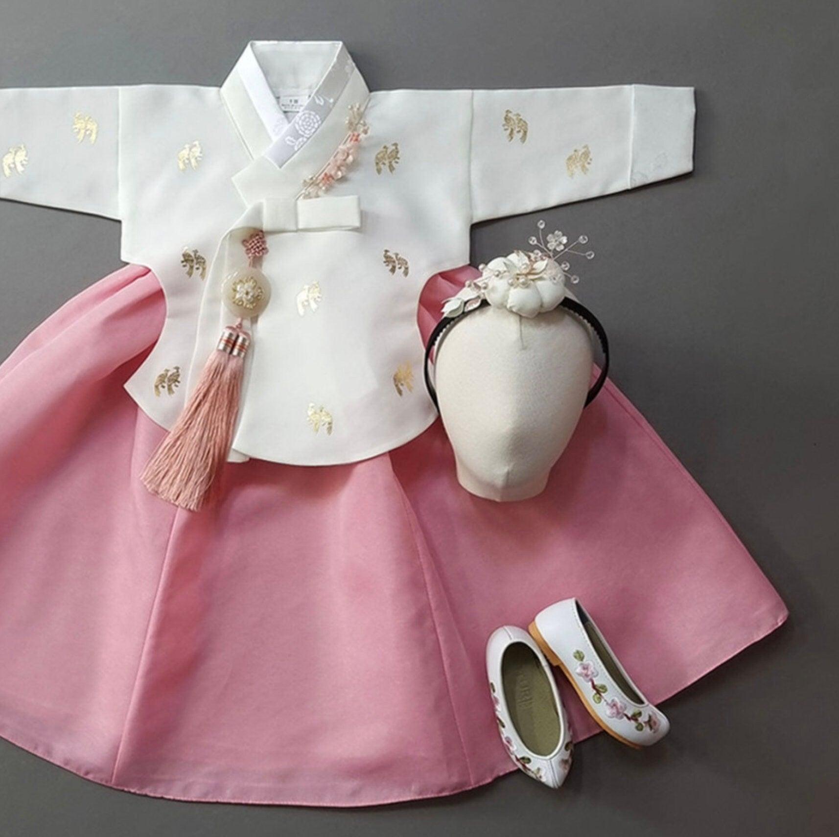 Iseo Pink Skirt Girl Hanbok (100D-15YR) - Native Korean