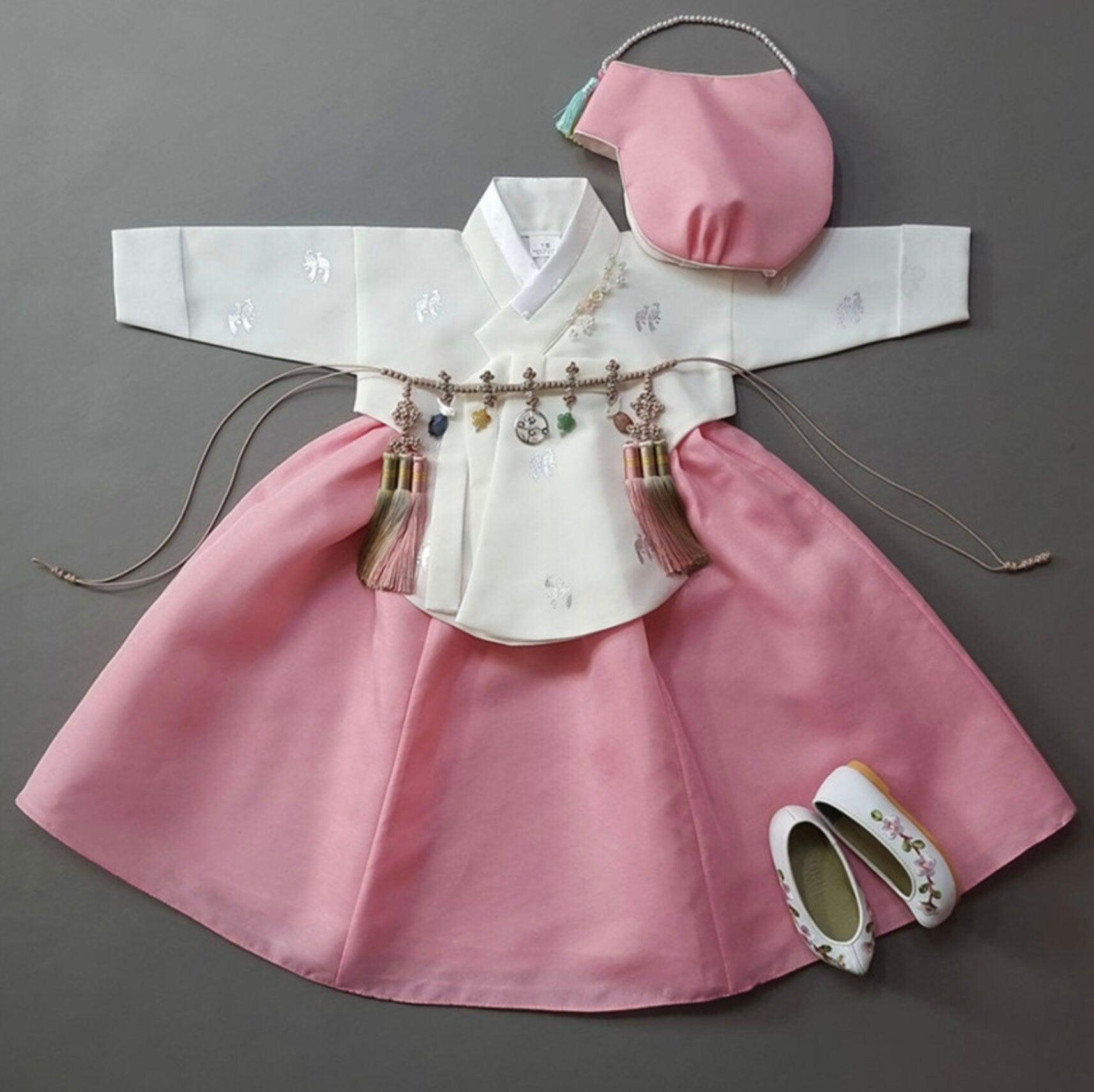 Iseo Pink Skirt Girl Hanbok (100D-15YR) - Native Korean