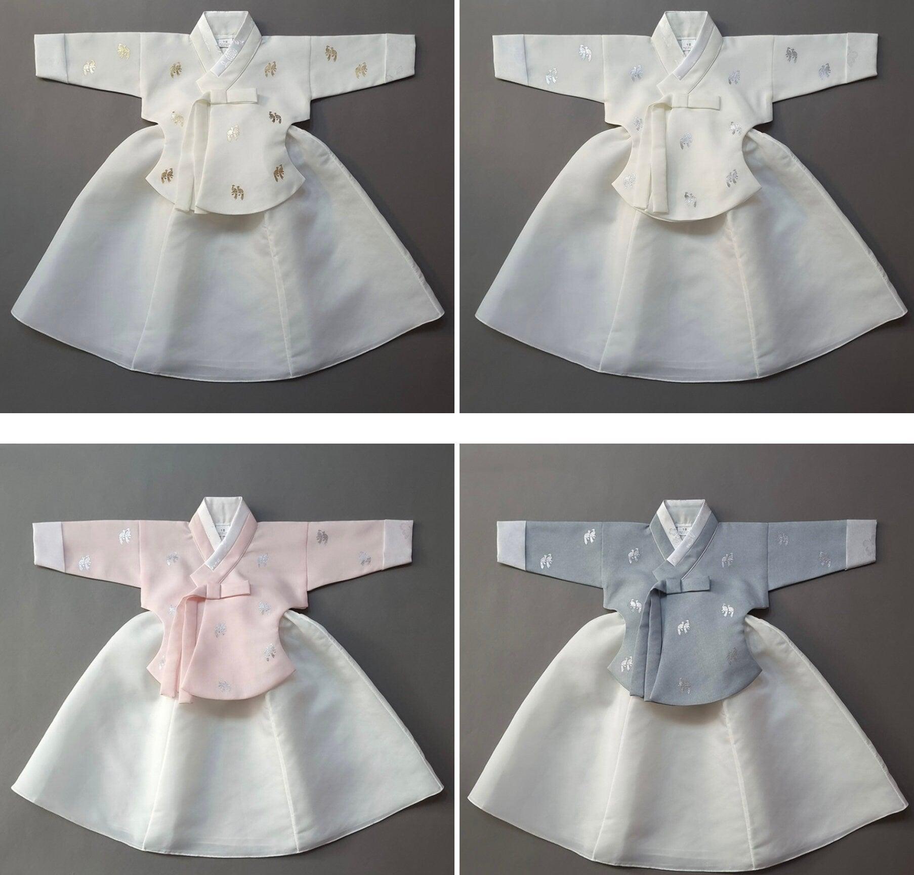 Iseo White Girl Hanbok (100D-15YR) - Native Korean