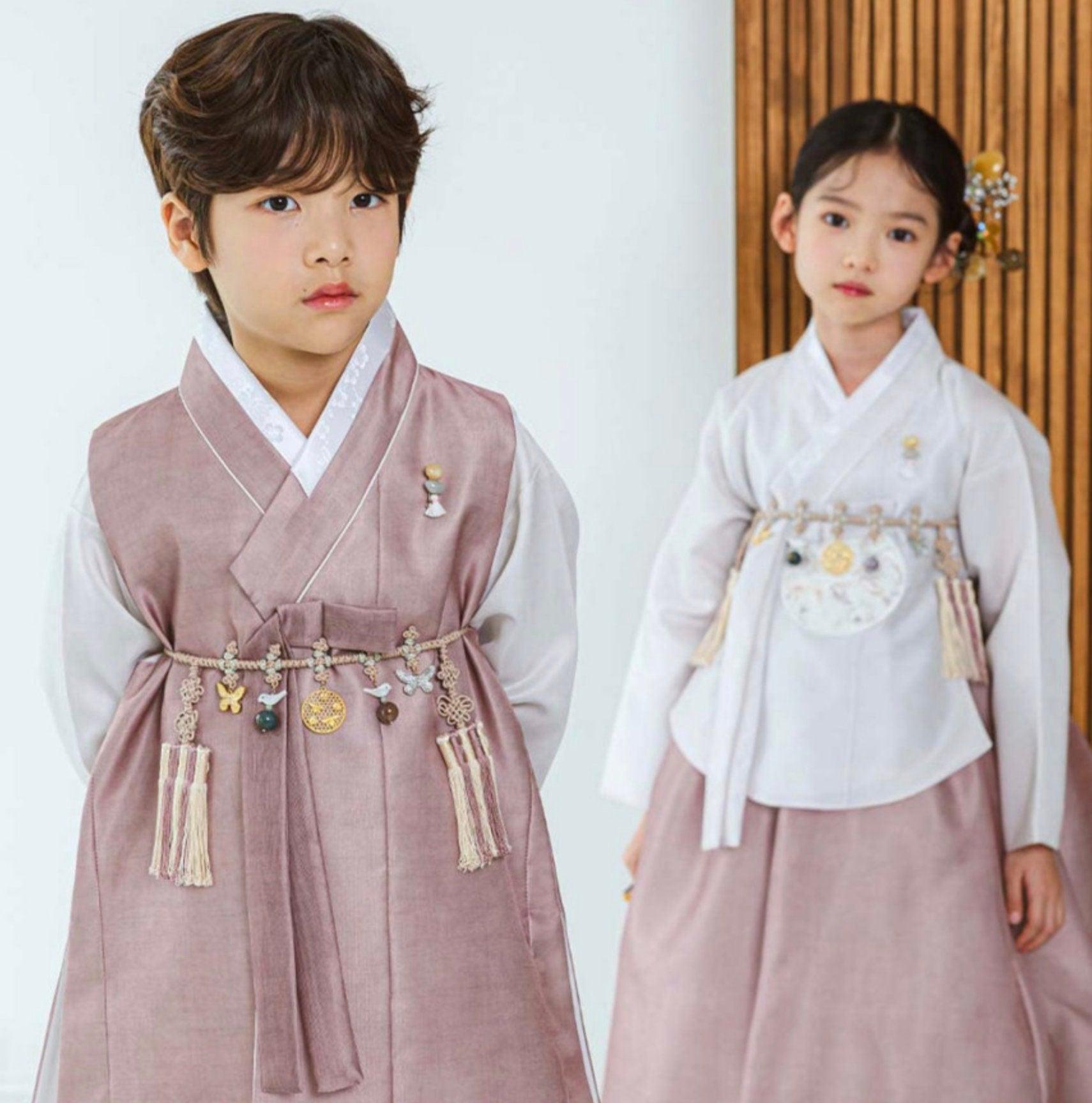 Jaehee Brown L.Beige Boy Hanbok (100D-10YR) - Native Korean