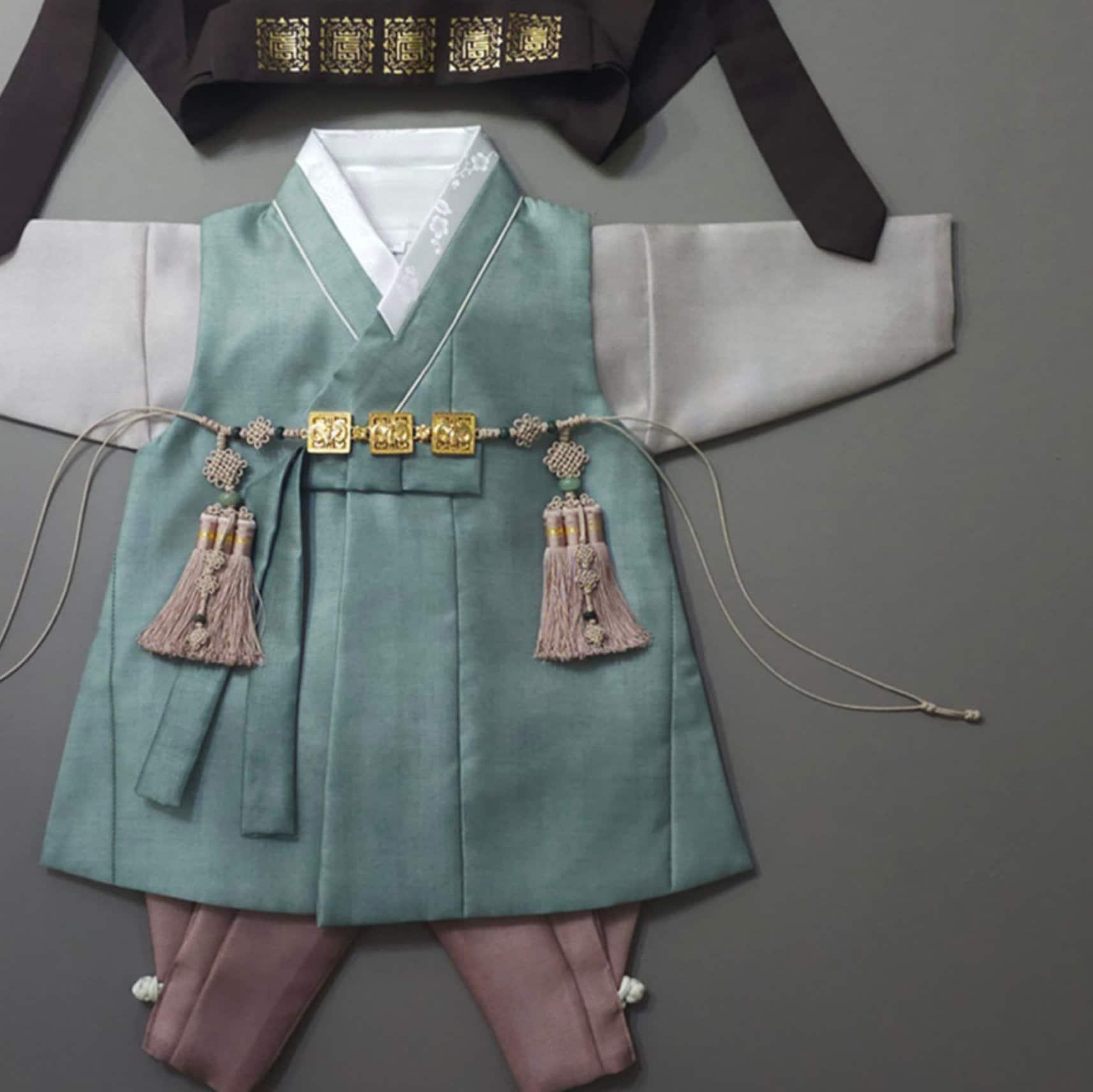 Jaehee Green Boy Hanbok (100D-10YR) - Native Korean
