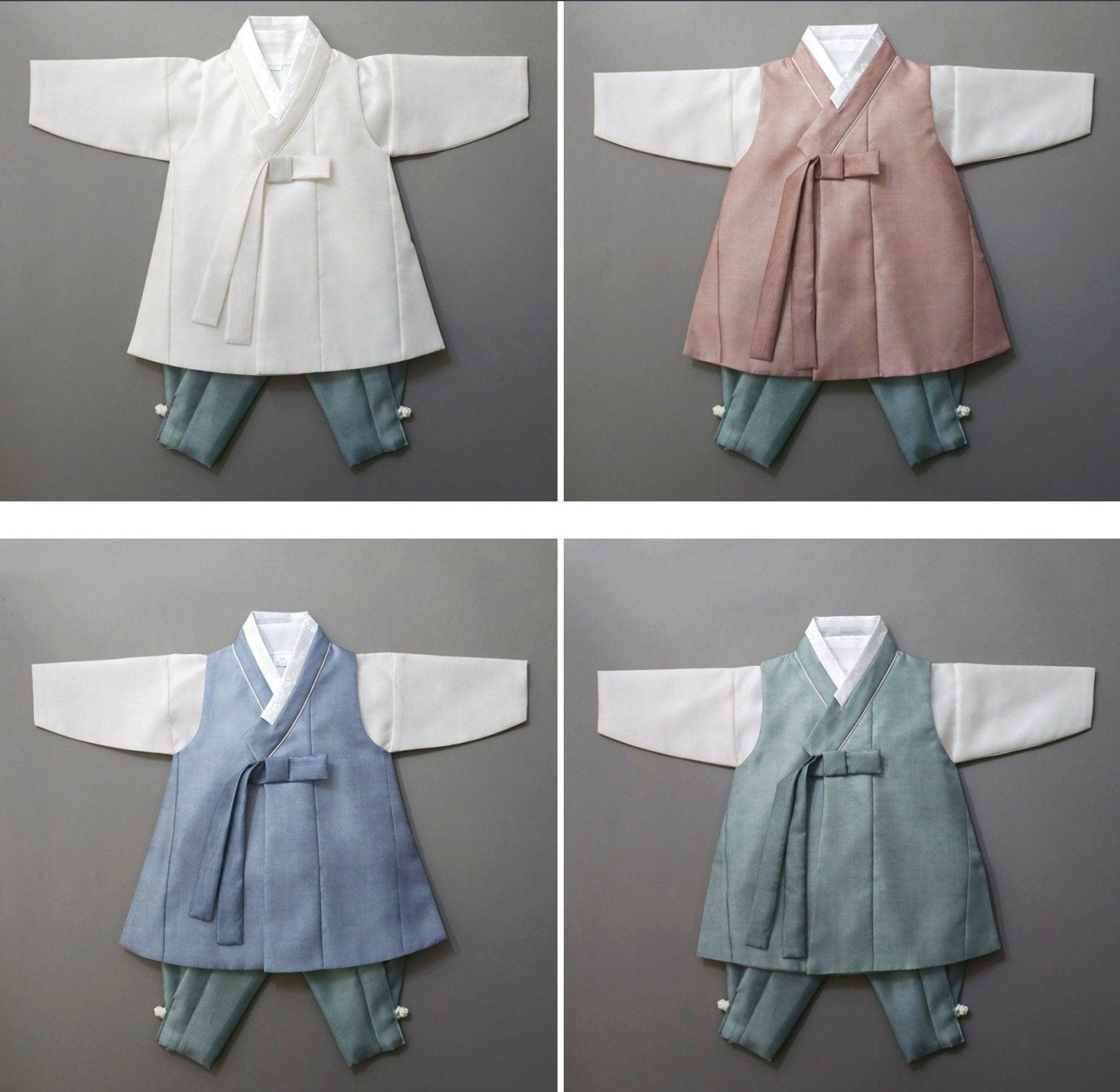 Jaehee Green Pants Boy Hanbok (100D-15YR) - Native Korean