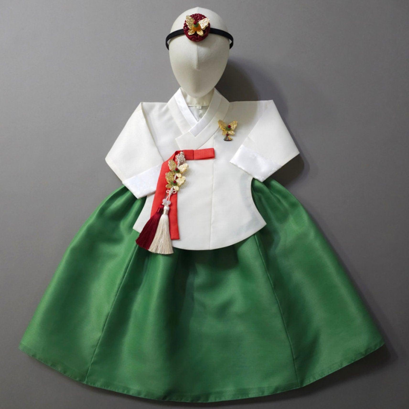 Jay Ivory Dangui Green Girl Hanbok (100D-10YR) - Native Korean