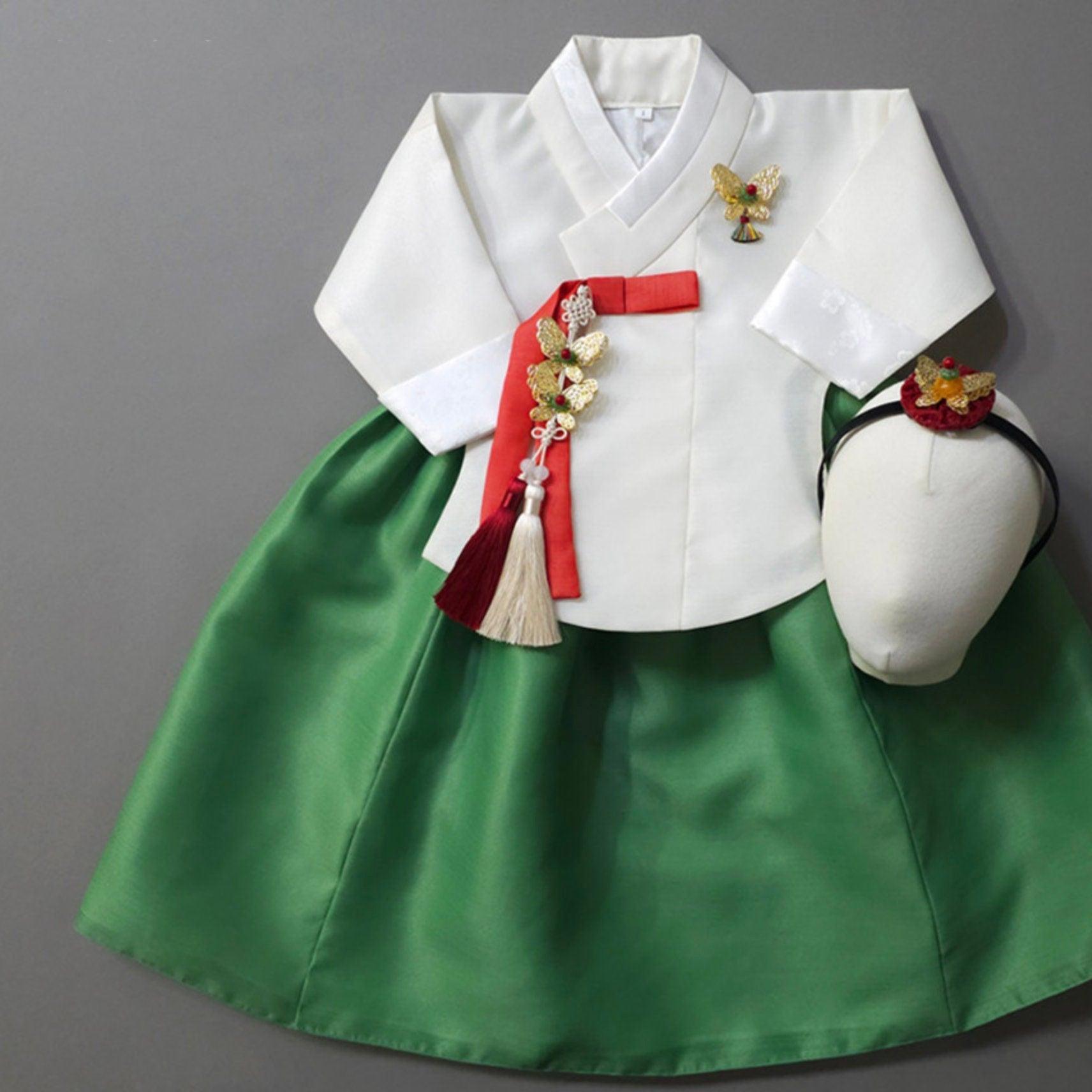 Jay Ivory Dangui Green Girl Hanbok (100D-10YR) - Native Korean