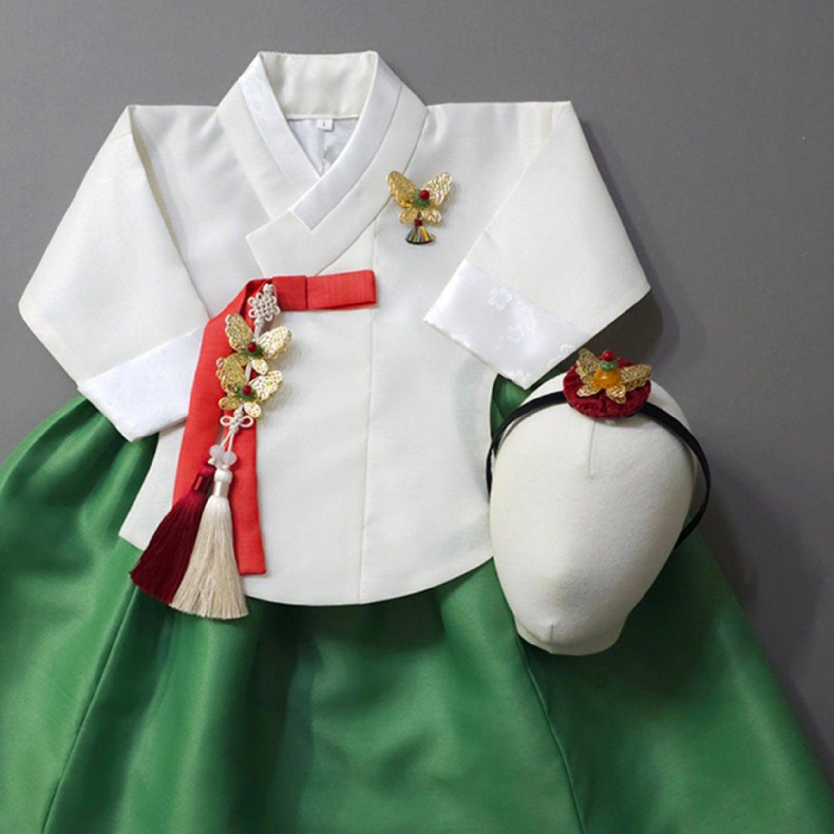 Jay Ivory Dangui Green Girl Hanbok (100D-10YR) - Native Korean